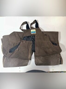 Kids Blue Mountain Brown Insulated Work Bib Overalls